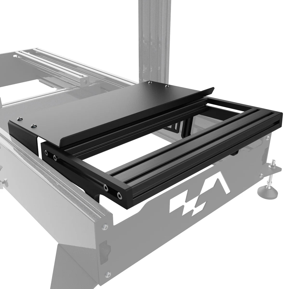 Advanced SimRacing Aluminum Pedal Tray & Heel Rest (Generation 2)