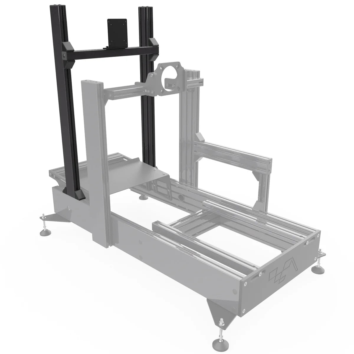 Advanced SimRacing Integrated Vertical Single Monitor Stand