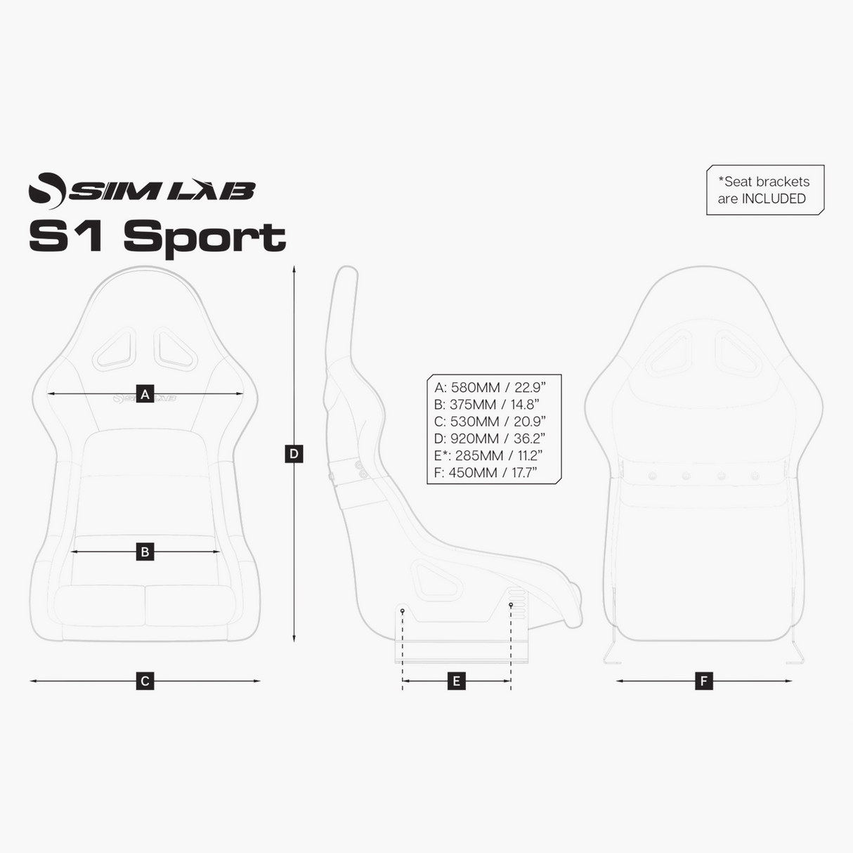 Sim-Lab S1 Sport GT Seat