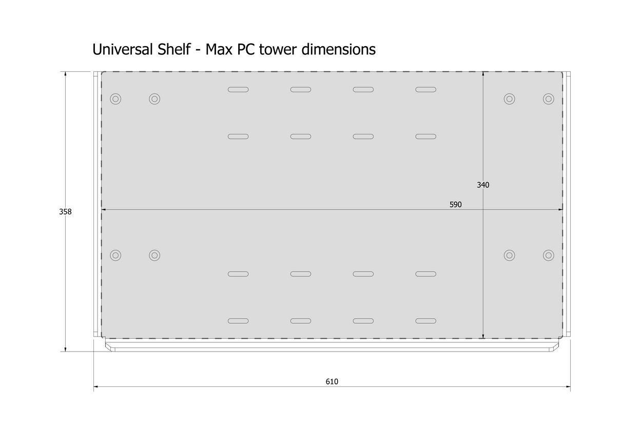 Sim-Lab PC Shelf Universal